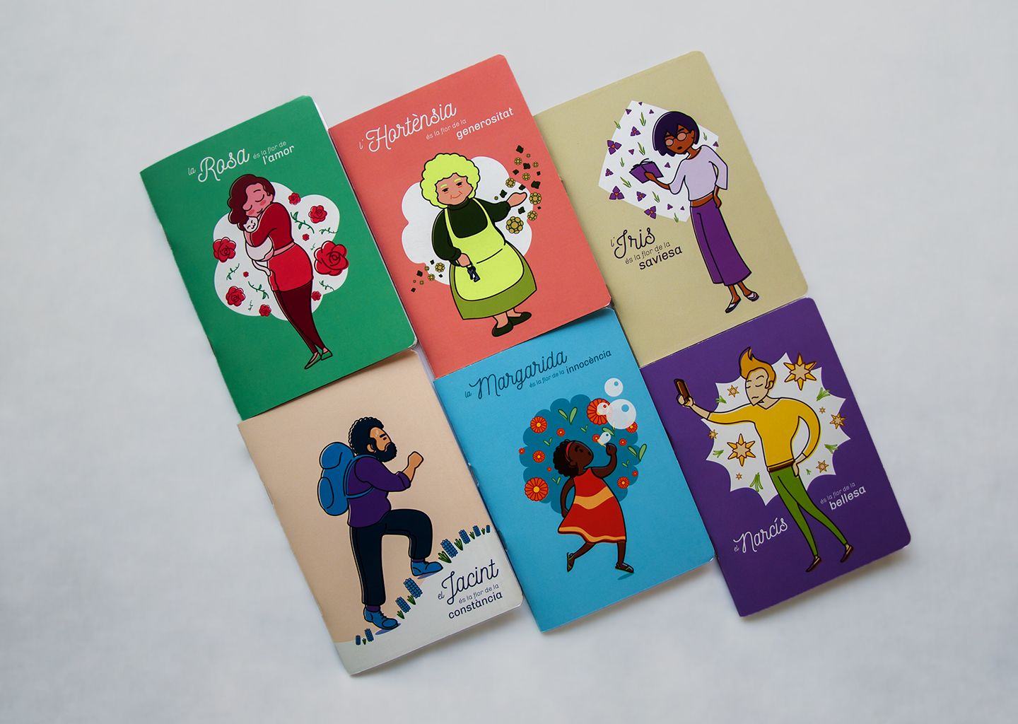 Col·lecció floral, todas las libretas A6