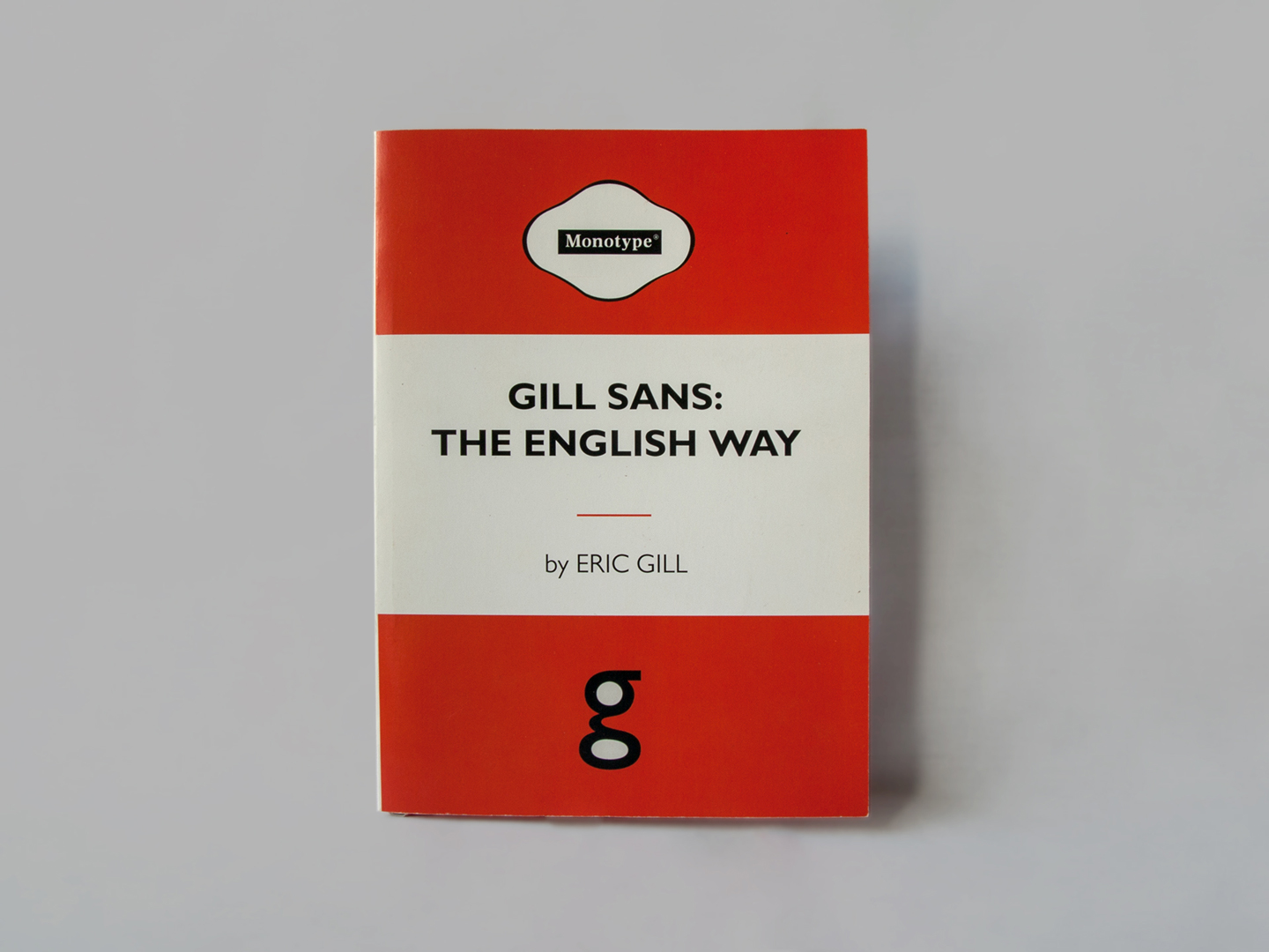Especimen Gill Sans, portada.
